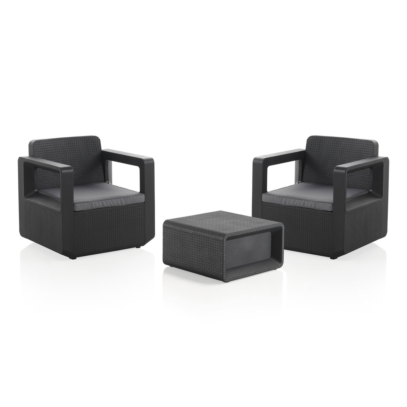 Conjunto muebles de jardin venus tete a tete grafito