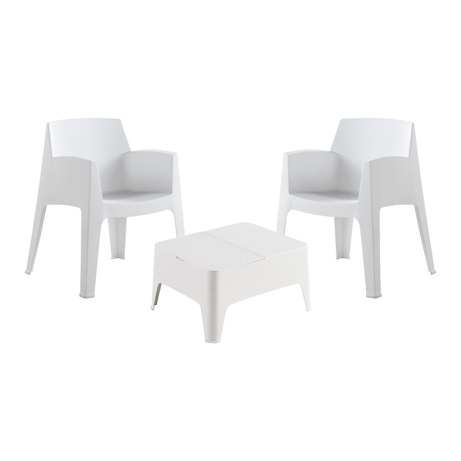 Shaf Costa - Set de muebles de exterior 2 plazas color blanco