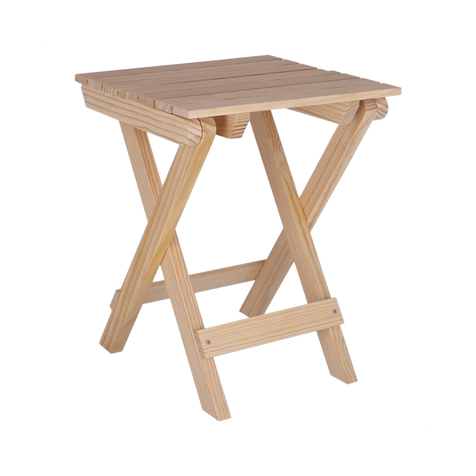 WELL HOME - Mesita plegable para jardin terminacion SIN barniz