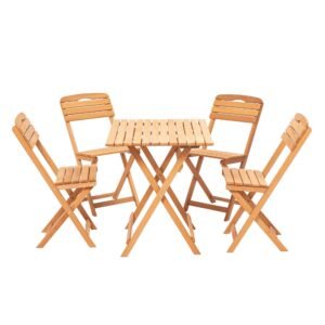 Set de Mesa y Sillas de Jardin (5 Piezas)