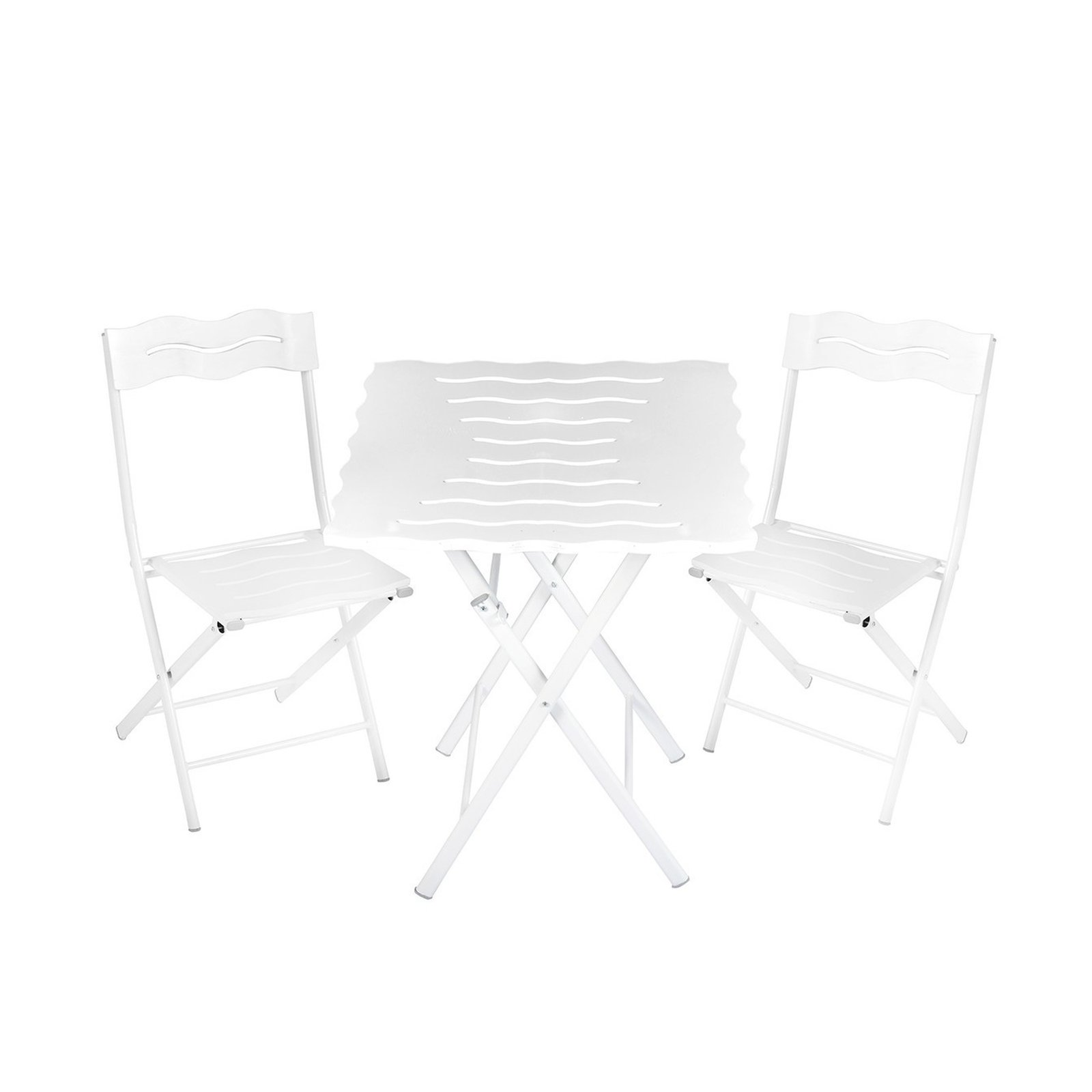 Set de Mesa y Sillas de Jardin Blanco