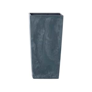 Prosperplast - Maceta URBI SQUARE BETON EFFECT 7,2L., Con deposito, dimensiones (mm) 170x170x325, color Antracita