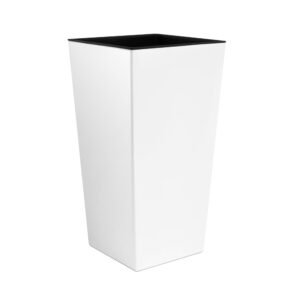 Prosperplast - Maceta alta Urbi 49 litros, de plastico, 32,5 x 32,5 x 61 cm en color Blanco
